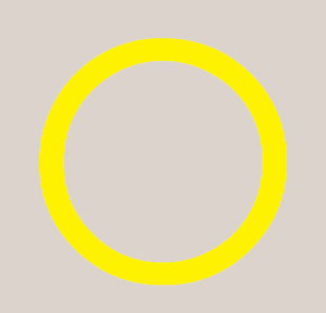 Der Gelbe Kreis - Signet des Künstlers und Bildhauers